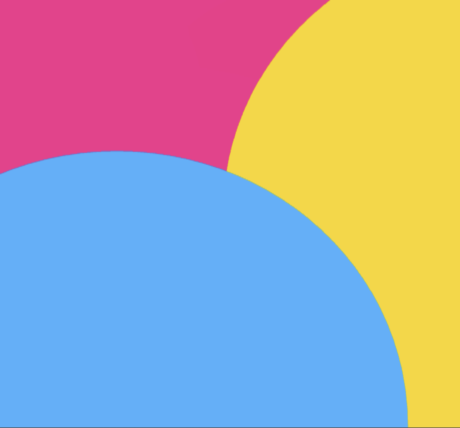 Changed to a vibrant colour palette and removed the stroke