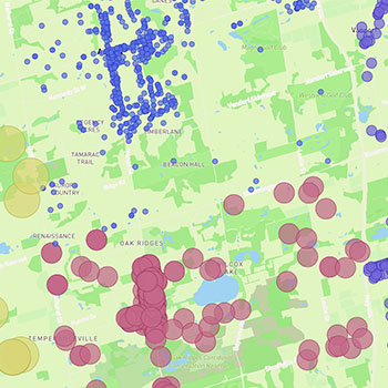 Data for municipality in York Region