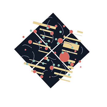 Overlapping marks represent layered emotional reactions to meals.