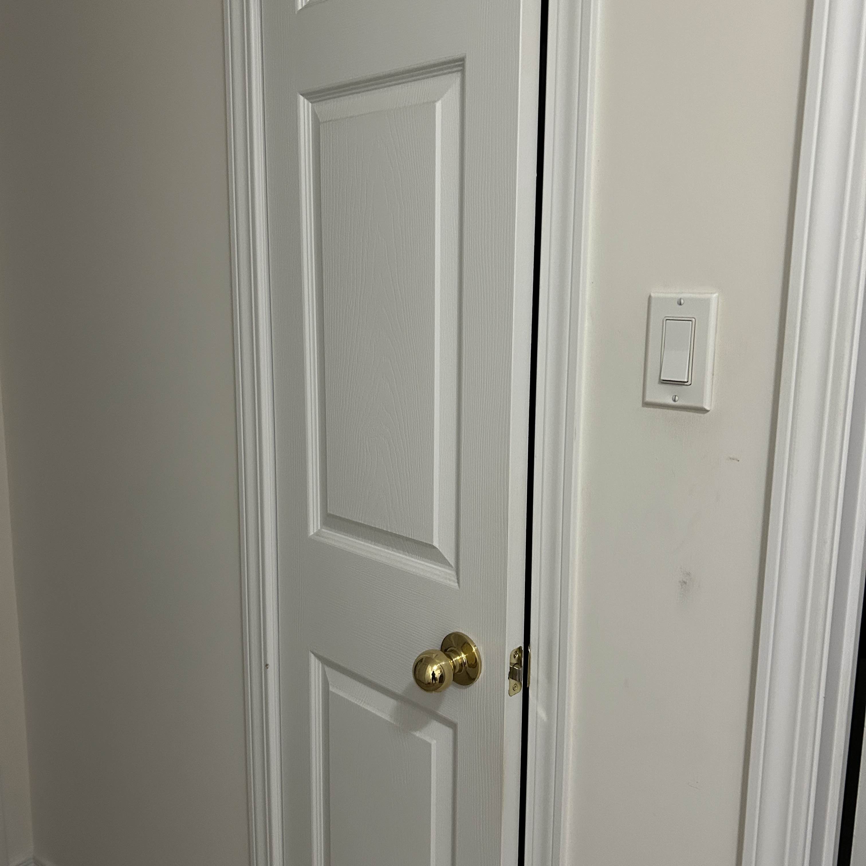 Linen closet door