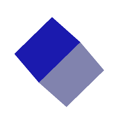 Cube rotates on different axis with each arrow key pressed.