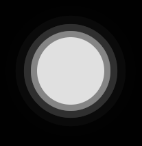 A simple audio-reactive sketch where keyboard-triggered notes control the size of a central circle using amplitude.